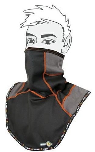 Scaldacollo A-PRO Antivento E Antisudore - Passamontagna Per Moto, Sci E Bici - Nero