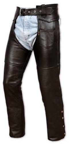 Chaps leather Cowhide Motorcycle Motorbike Trousers All Sizes - Picture 7 of 16