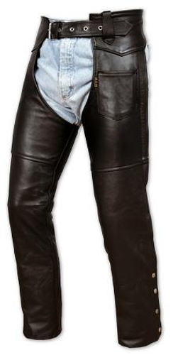 Chaps leather Cowhide Motorcycle Motorbike Trousers All Sizes - Picture 15 of 16