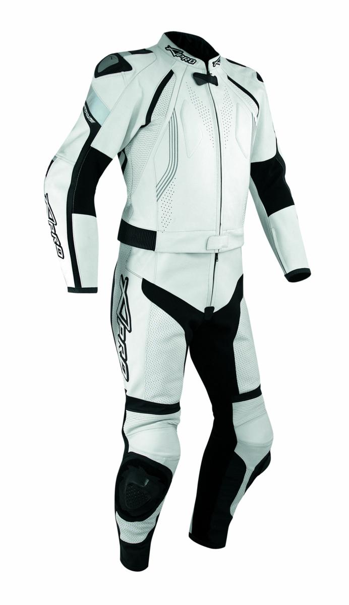 Tuta Pelle Moto Racing Pista Sport 2 Pezzi Divisibile Giacca Pantalone A-Pro - Afbeelding 27 van 38