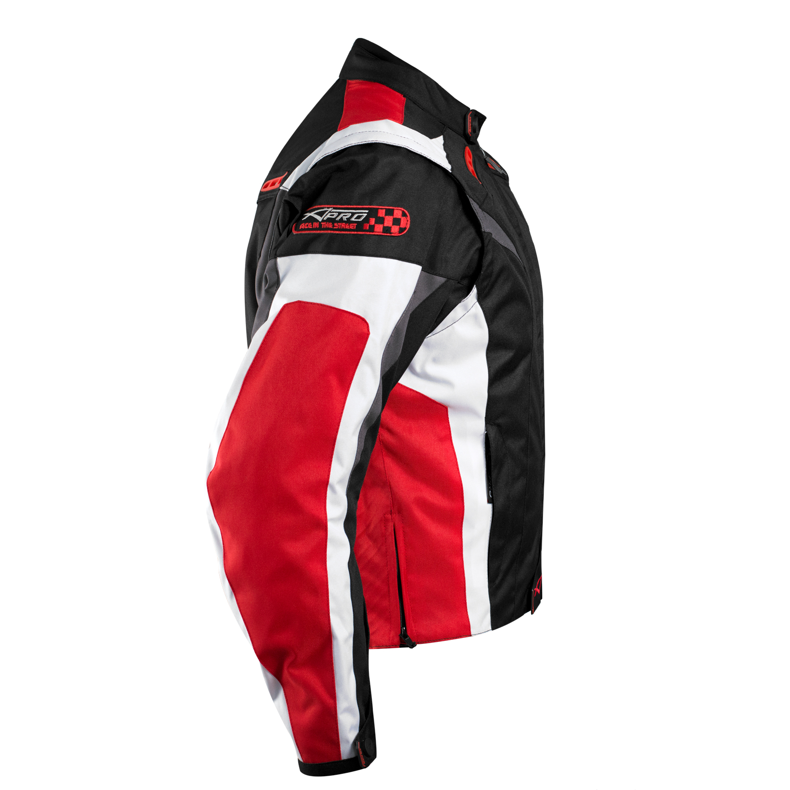 Giacca Tessuto Moto Protezioni CE Manica Staccabile Gilet Termico Removibile - Afbeelding 51 van 63