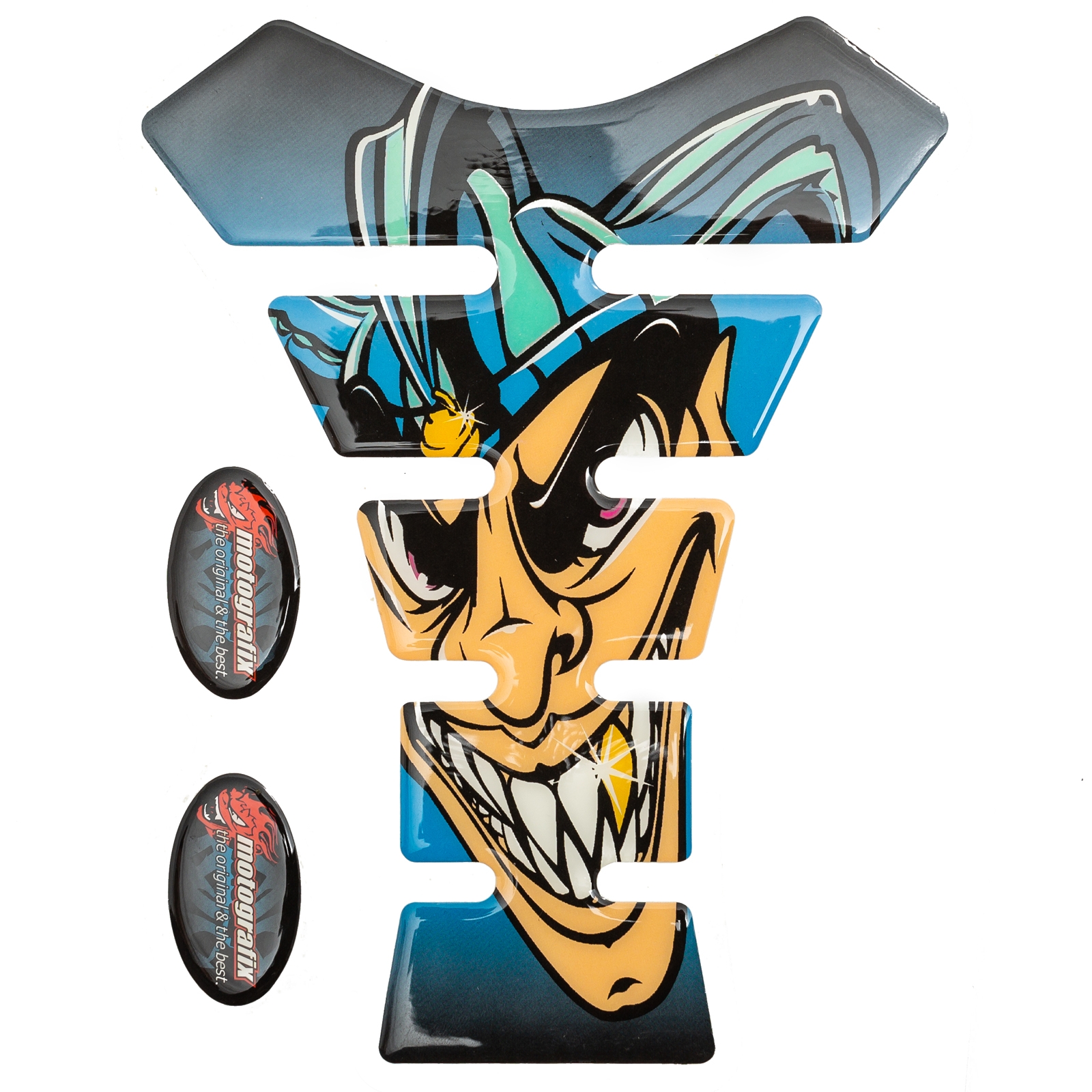 Tank Pad HEROES Effetto 3D Per Moto - Compatibile Yamaha, Honda, Kawasaki (Black Panther)