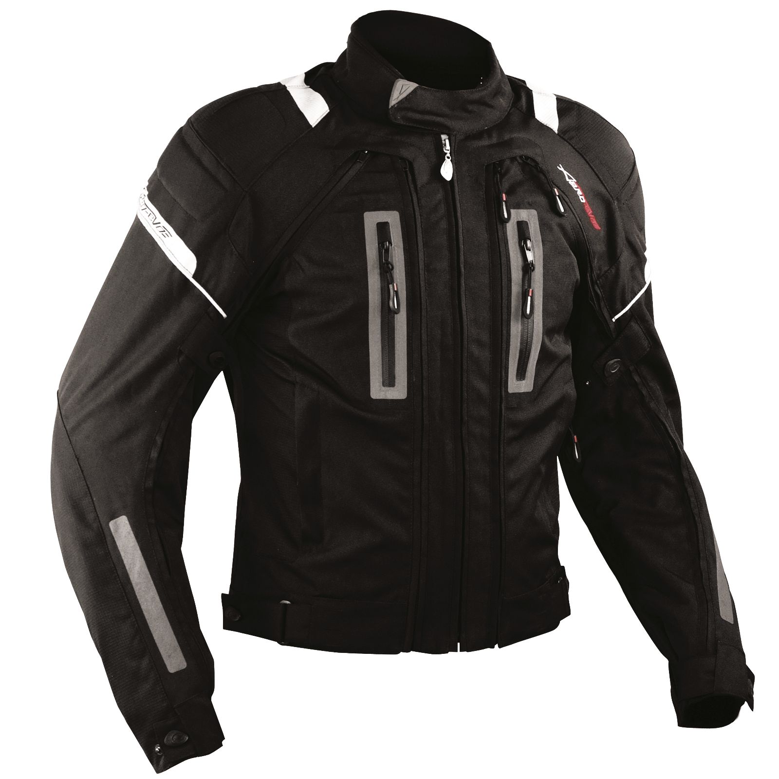 Giacca Moto Tessuto Cordura Mesh Protezioni CE Impermeabile 4 Stagioni Nero - Imagen 5 de 15