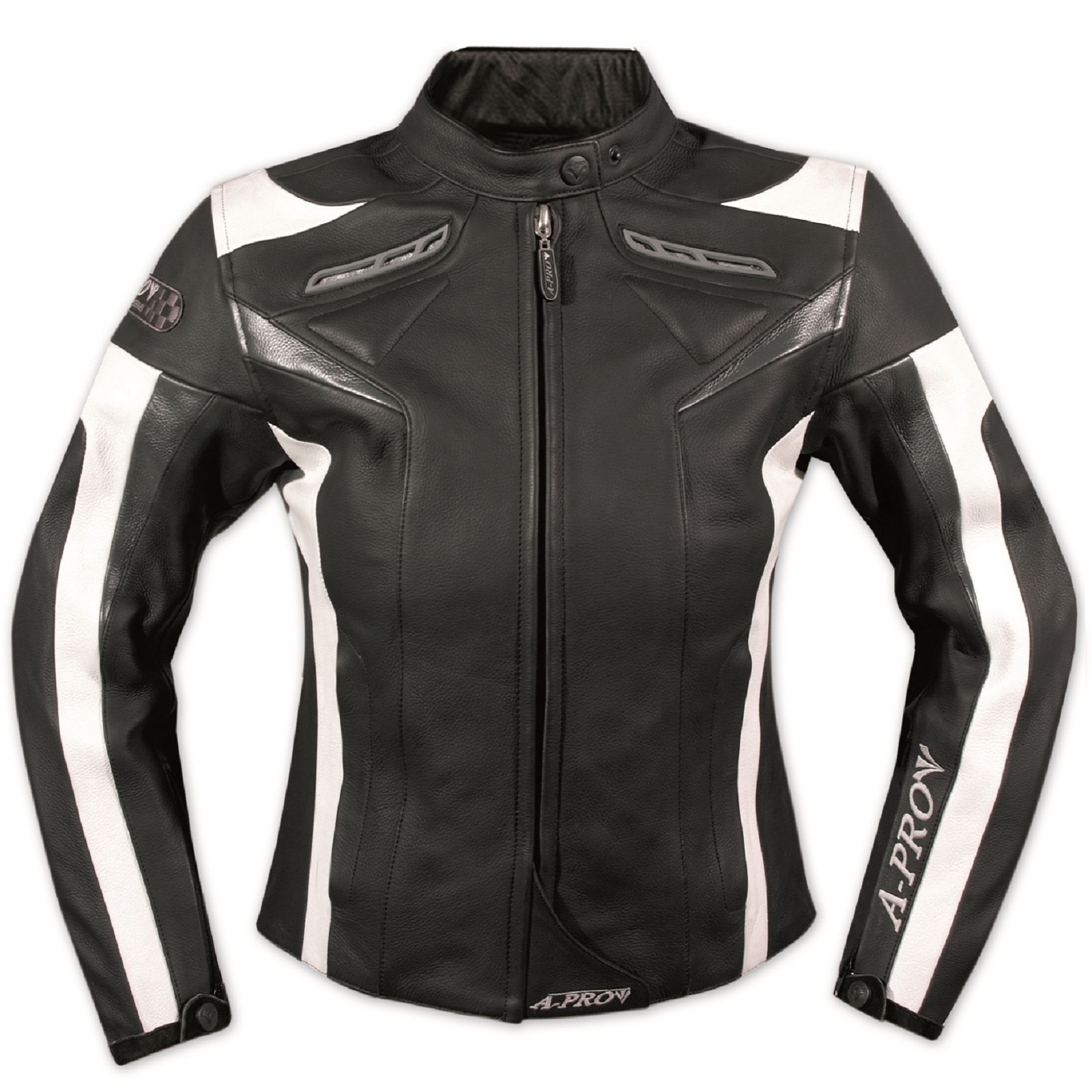 Leather Moto Jacket CE aprobó blindaje acolchado térmico Mujer Mujer Señora - Imagen 9 de 22