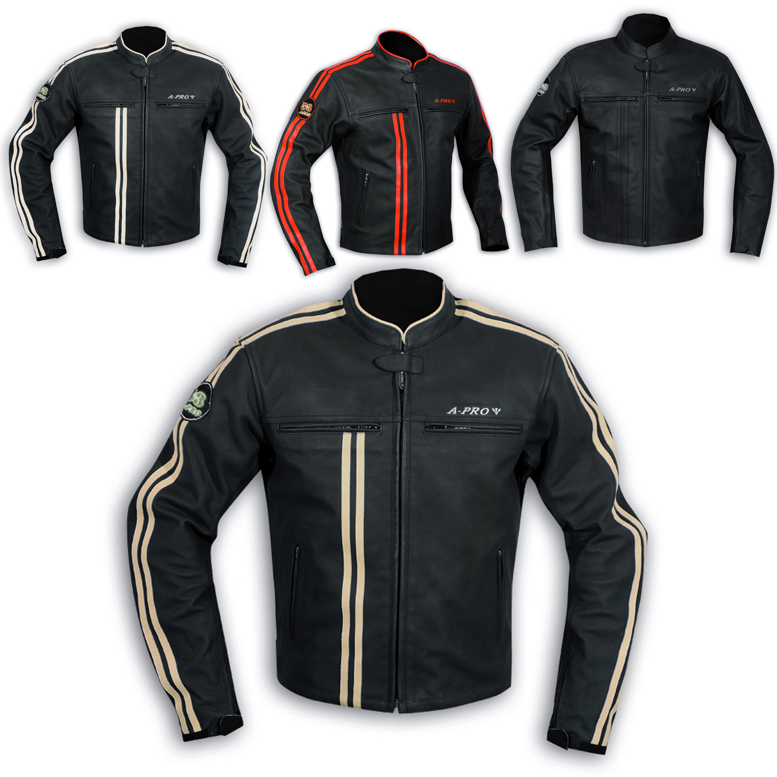 Urban Leather 58 LADIES Giacca Moto Donna in Pelle con Protezioni Per Schiena S Breaker Spalle e Gomiti Omologate CE