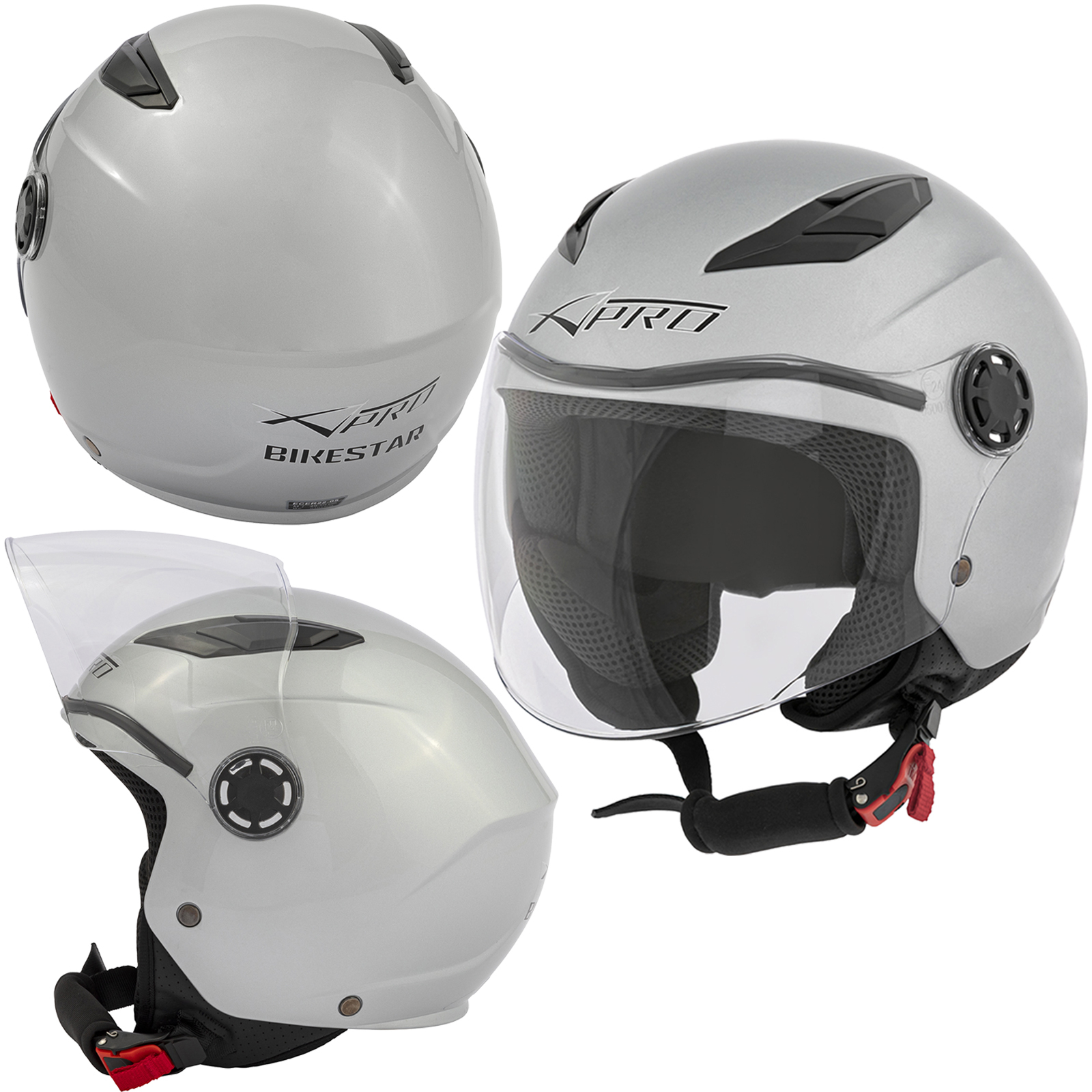 Casco Scooter Moto Ragazzo Bambino Protettivo ECE 22 06 Certificato Omologato - Imagen 70 de 87