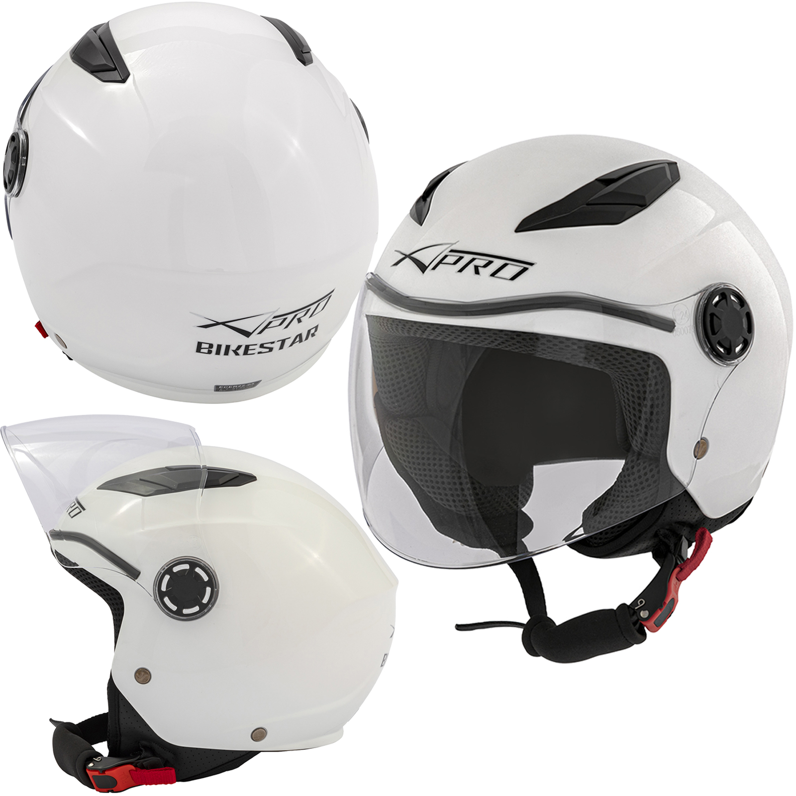 Casco Scooter Moto Ragazzo Bambino Protettivo ECE 22 06 Certificato Omologato - Imagen 76 de 87