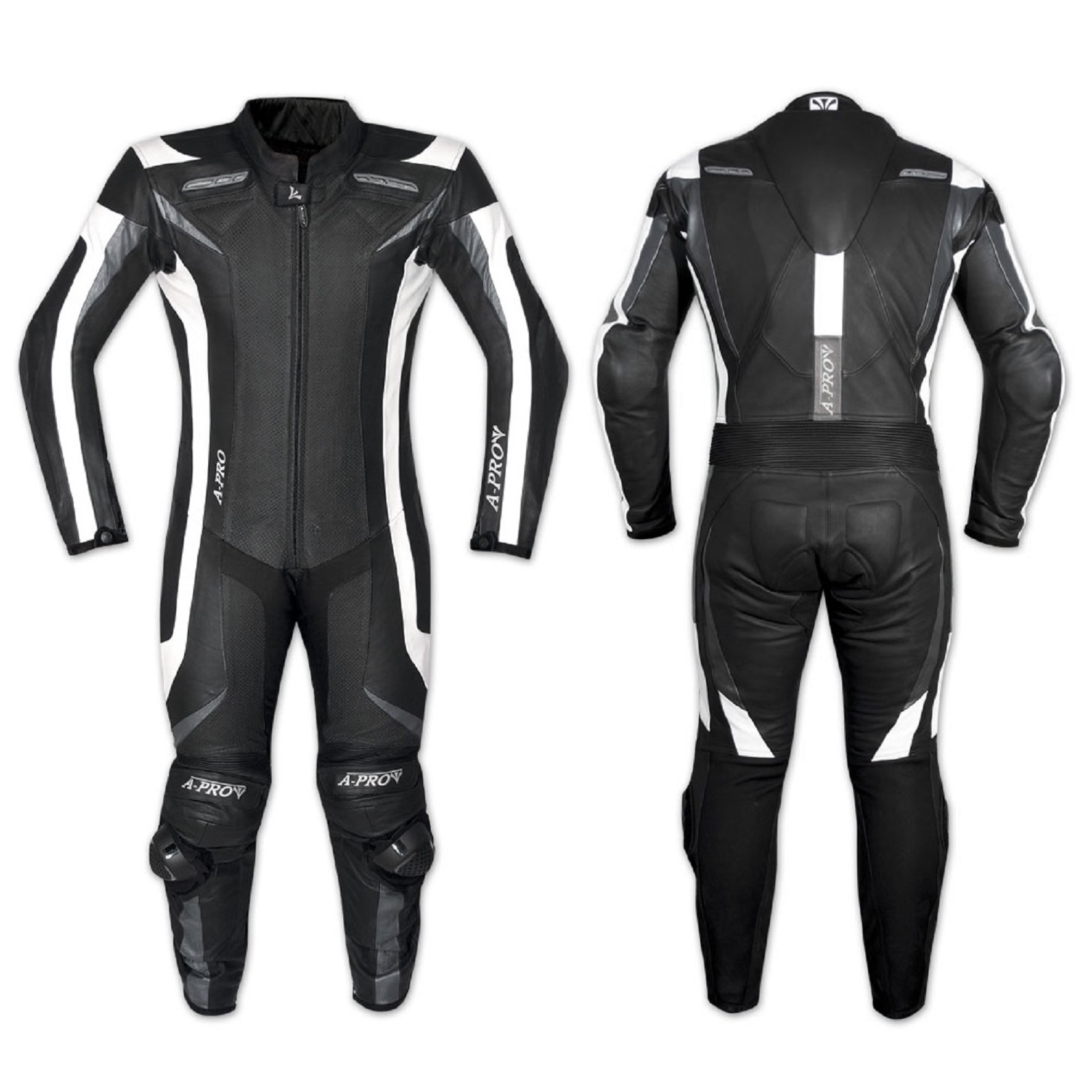 miniatura 3  - A-PRO leather Suit CE Armored Cowhide Mororcycle Apparel Quality Black