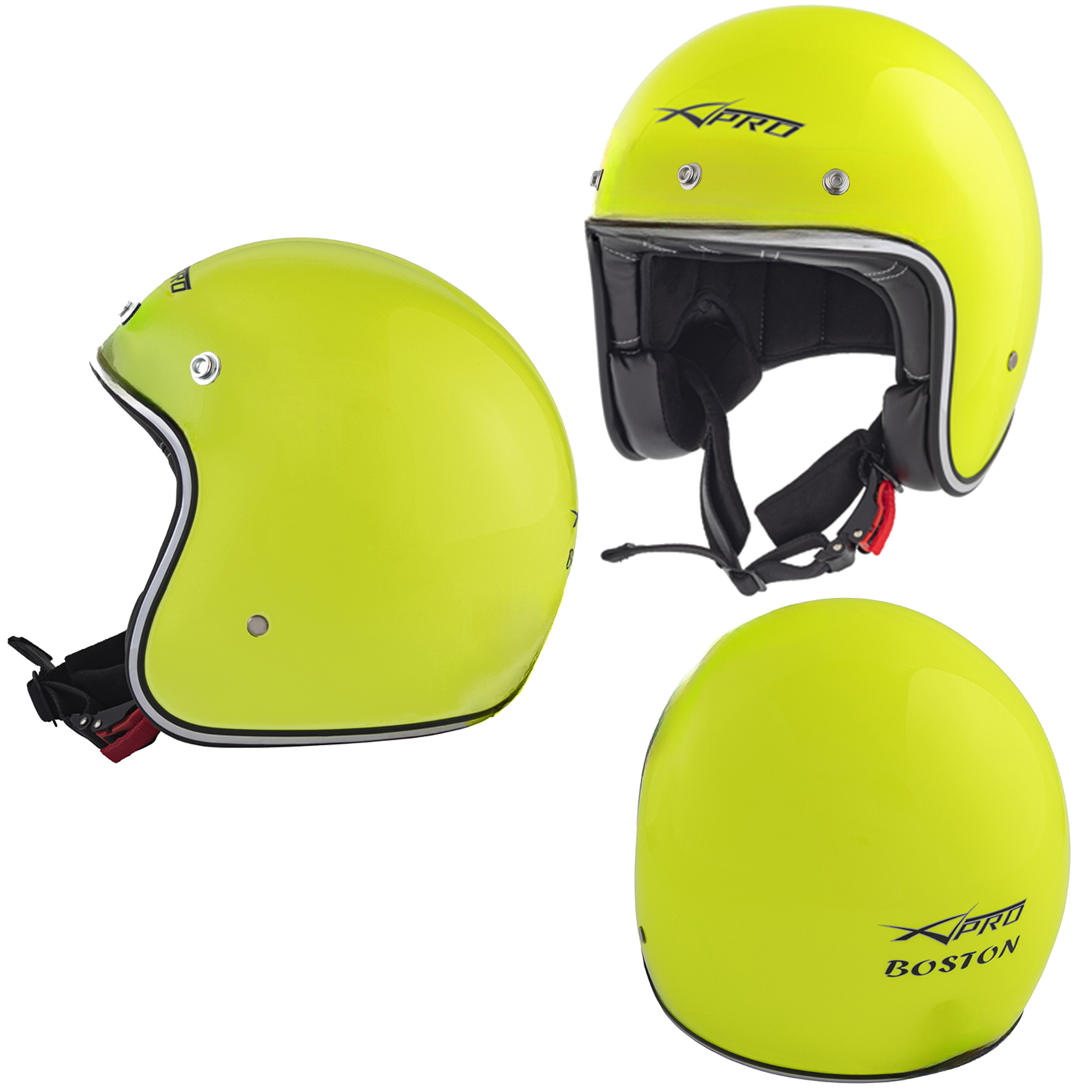 Casco Moto Jet Omologato ECE 22-06 custom scooter naked chopper - Imagen 12 de 34