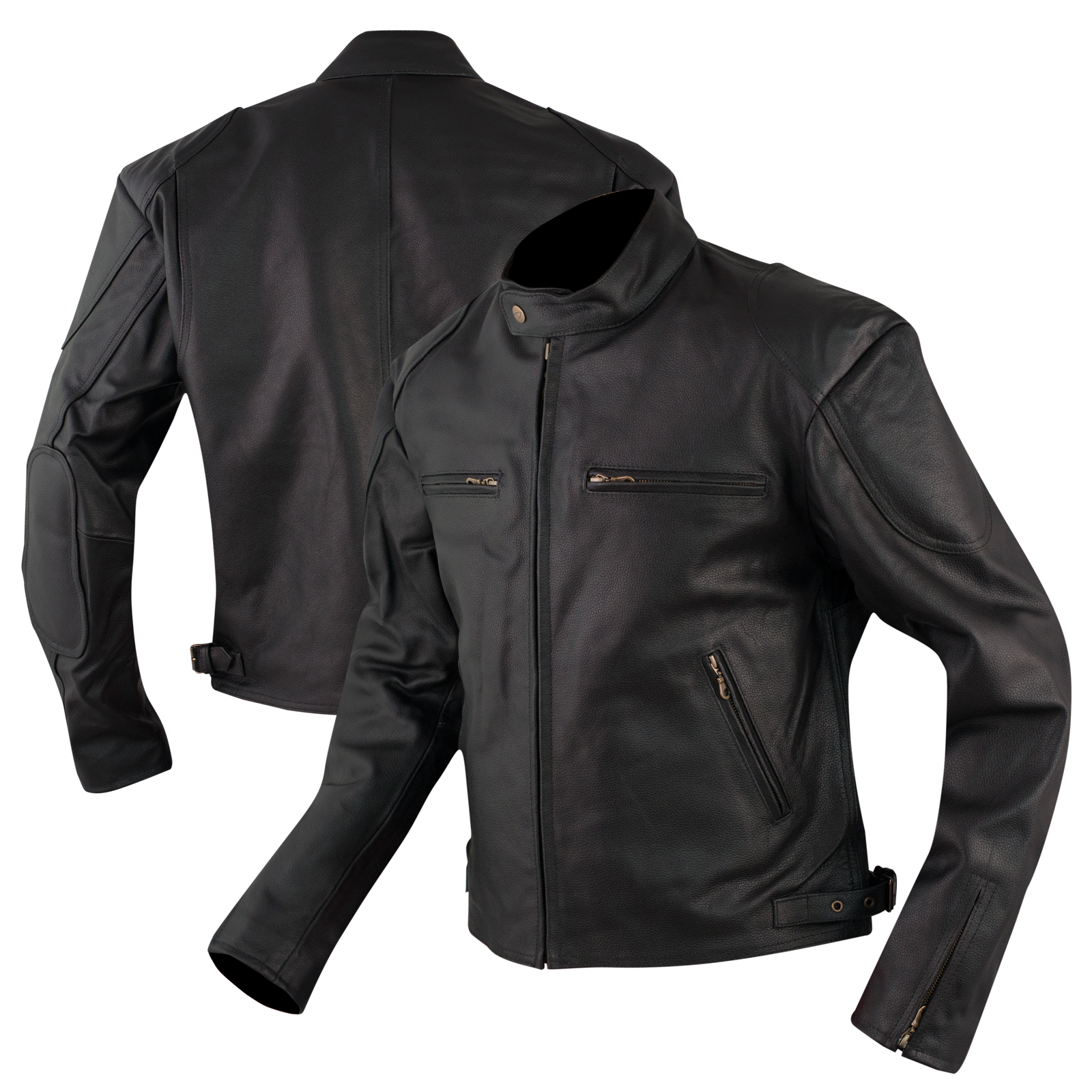 Bikers leather Motorcycle Jacket Motorcycle Cow Hide All Season A-PRO - Imagen 8 de 10