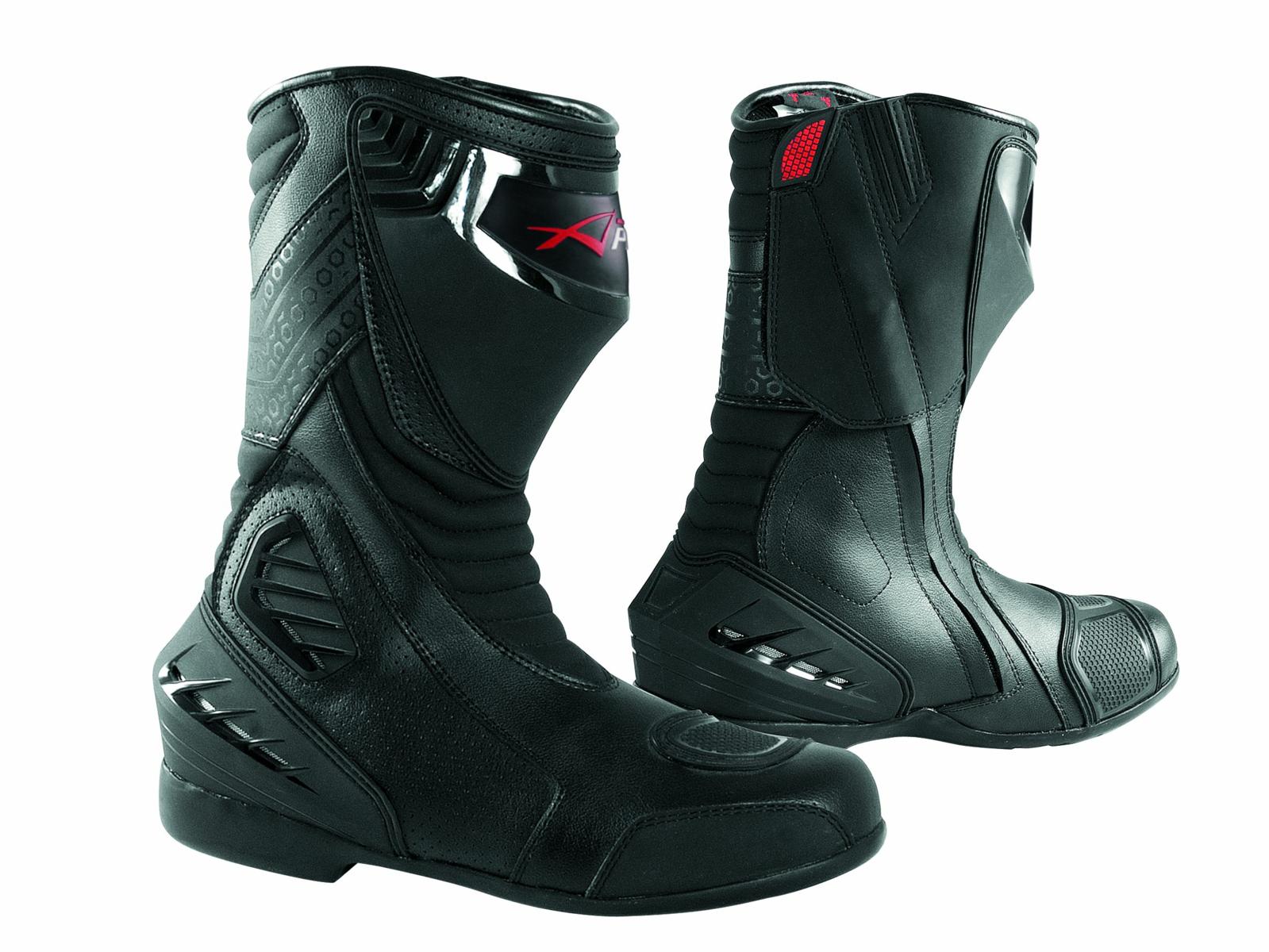 Bottes Motard Moto Cuir Piste Touring Homme Sport Chaussures Professionnel