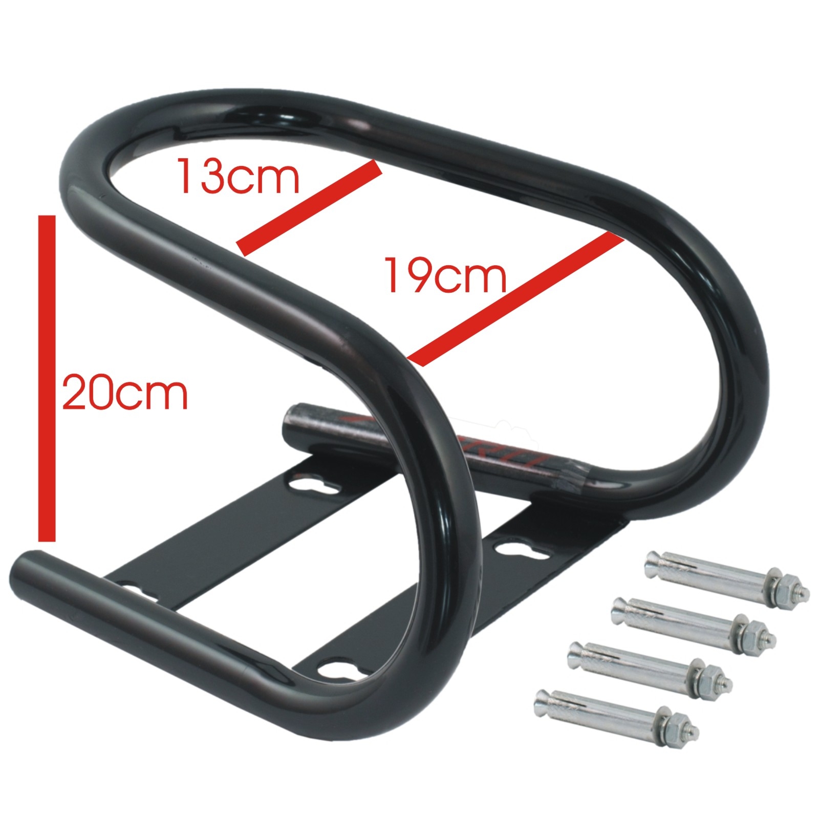 A de Pro frontal Bike Paddock Stand Back Wheel Lift Chock Garage Motorcycle Black