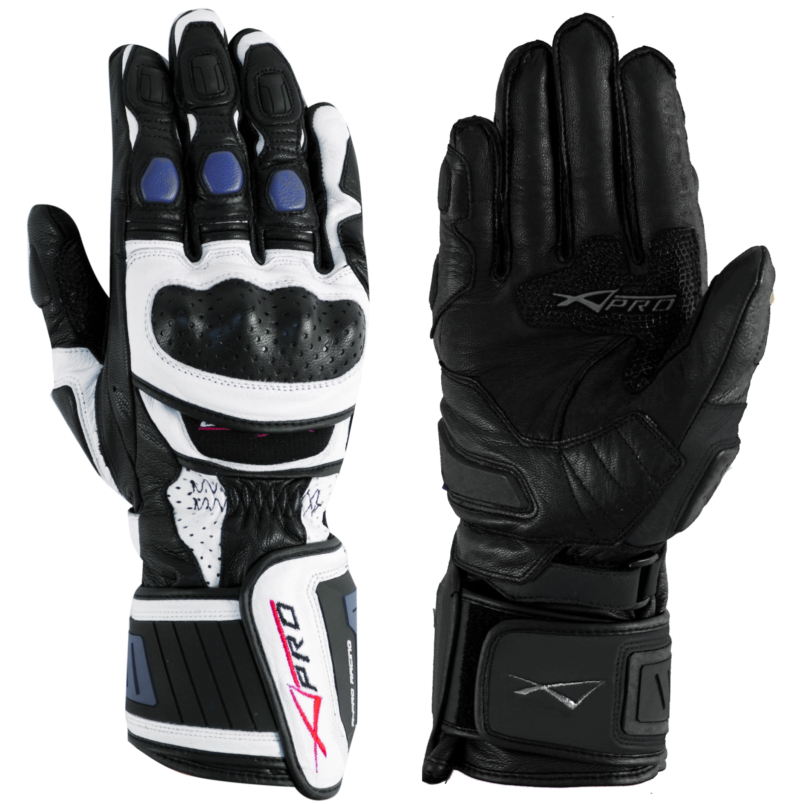 miniatura 6  - Protective Racing Cruiser Motorcycle Motorbike Quality Gloves A-PRO All Sizes