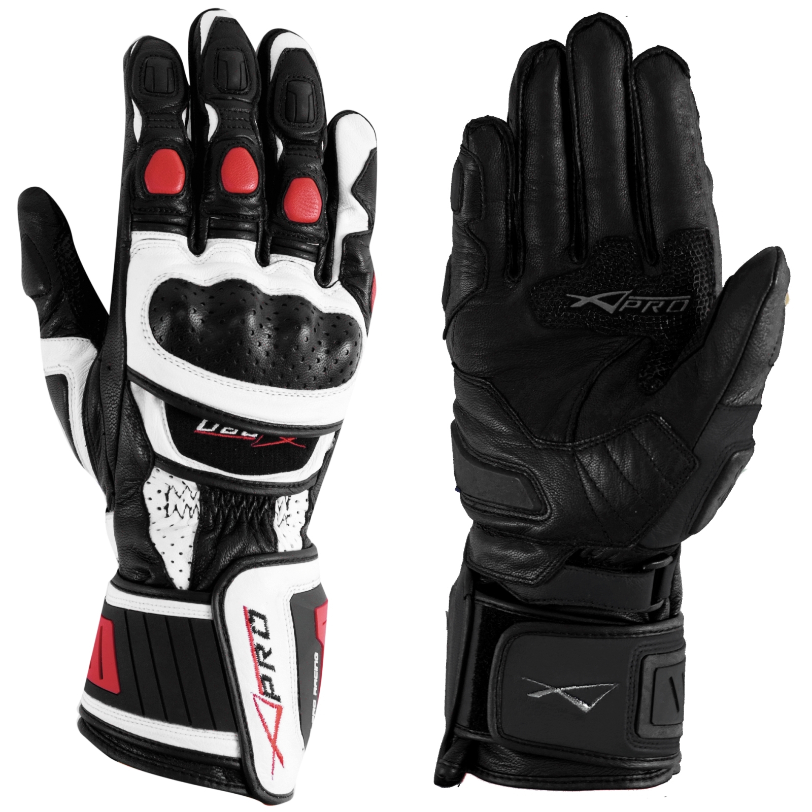 miniatura 8  - Protective Racing Cruiser Motorcycle Motorbike Quality Gloves A-PRO All Sizes