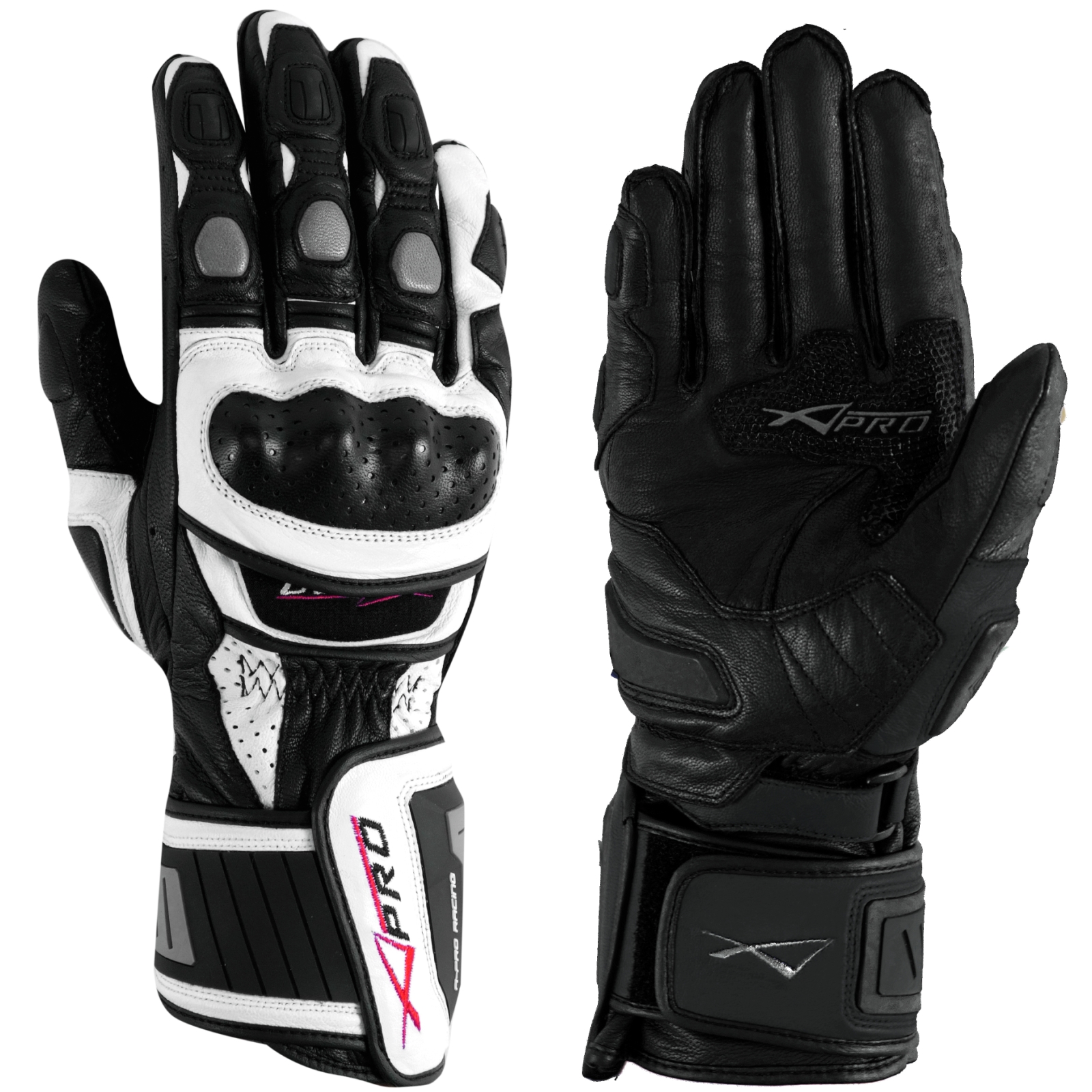 miniatura 9  - Protective Racing Cruiser Motorcycle Motorbike Quality Gloves A-PRO All Sizes