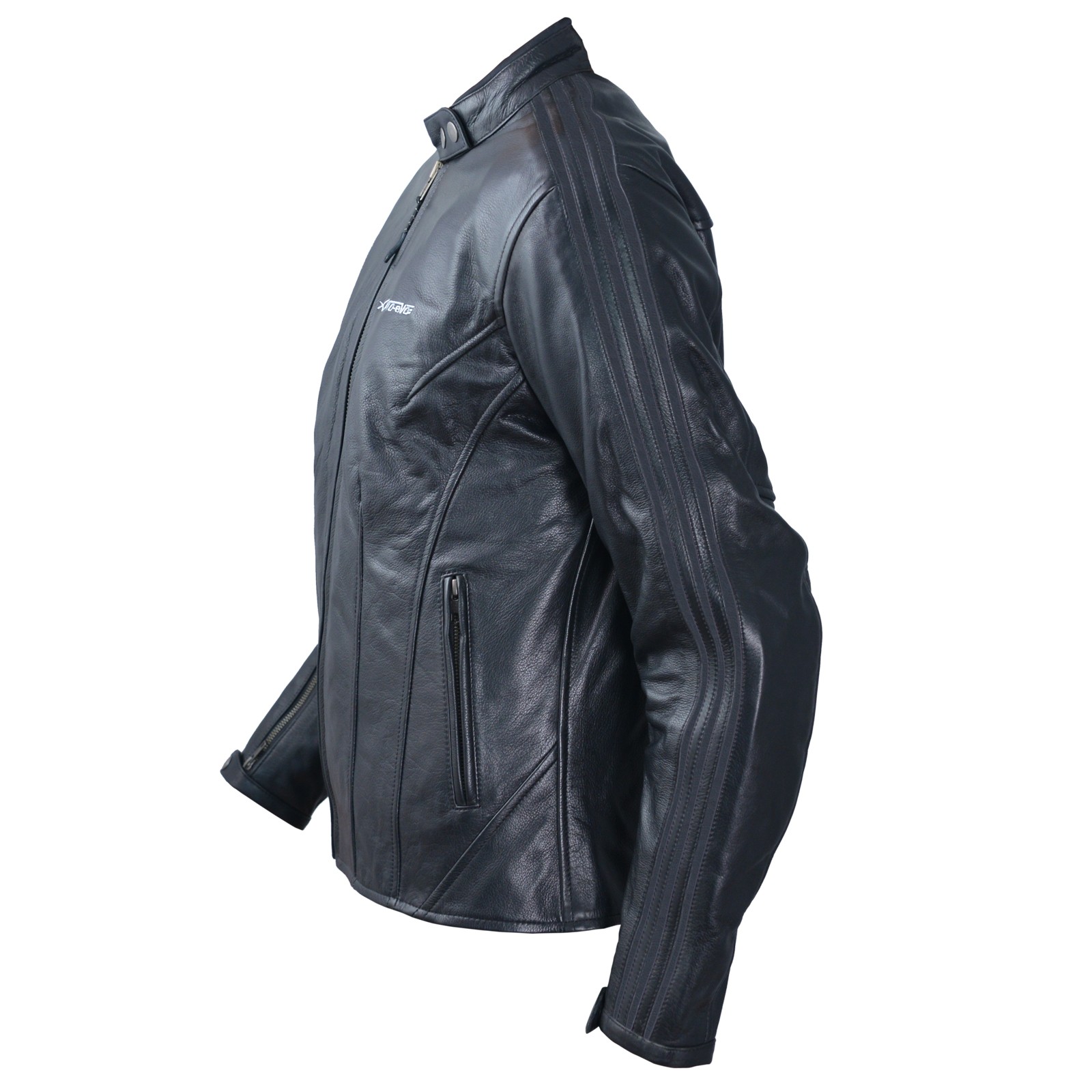 Jacket Leather Ladies Motorcycle Vintage CE Protectors Armour CE White