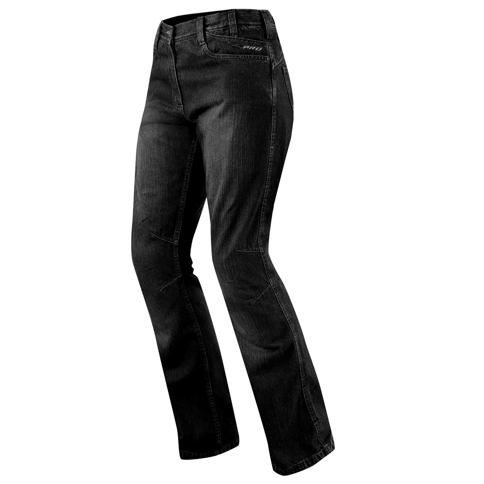 Jeans Ladies Denim Ce Knee Armored Motorcycle Biker Pants Black