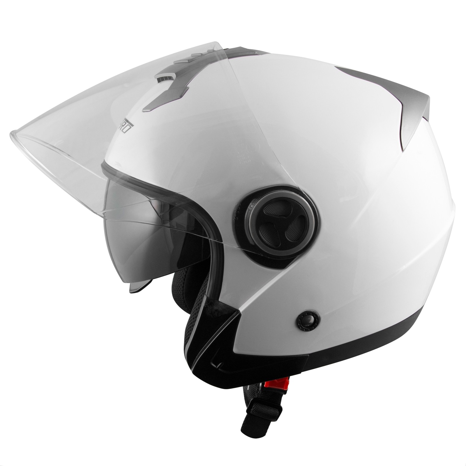 Casque Moto Jet Double Visière Pare-soleil - Homologué ECE 22.06 - Taille XL (blanc) - Confort Et Sécurité