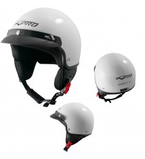 A-Pro Jethelm, quadhelm, met vizier, ECE 22 06, mat zwart, maat L