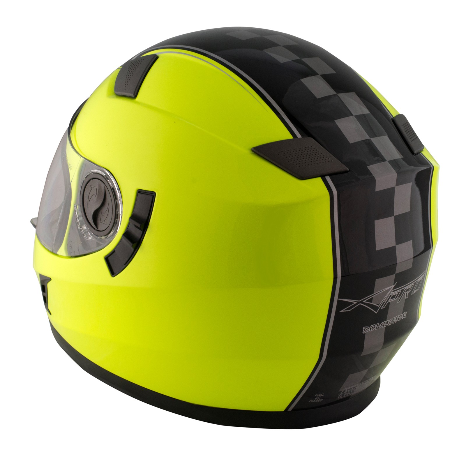 Casco Integrale Moto A-Pro Touring - Visiera Parasole E Colore Fluo Per Sicurezza