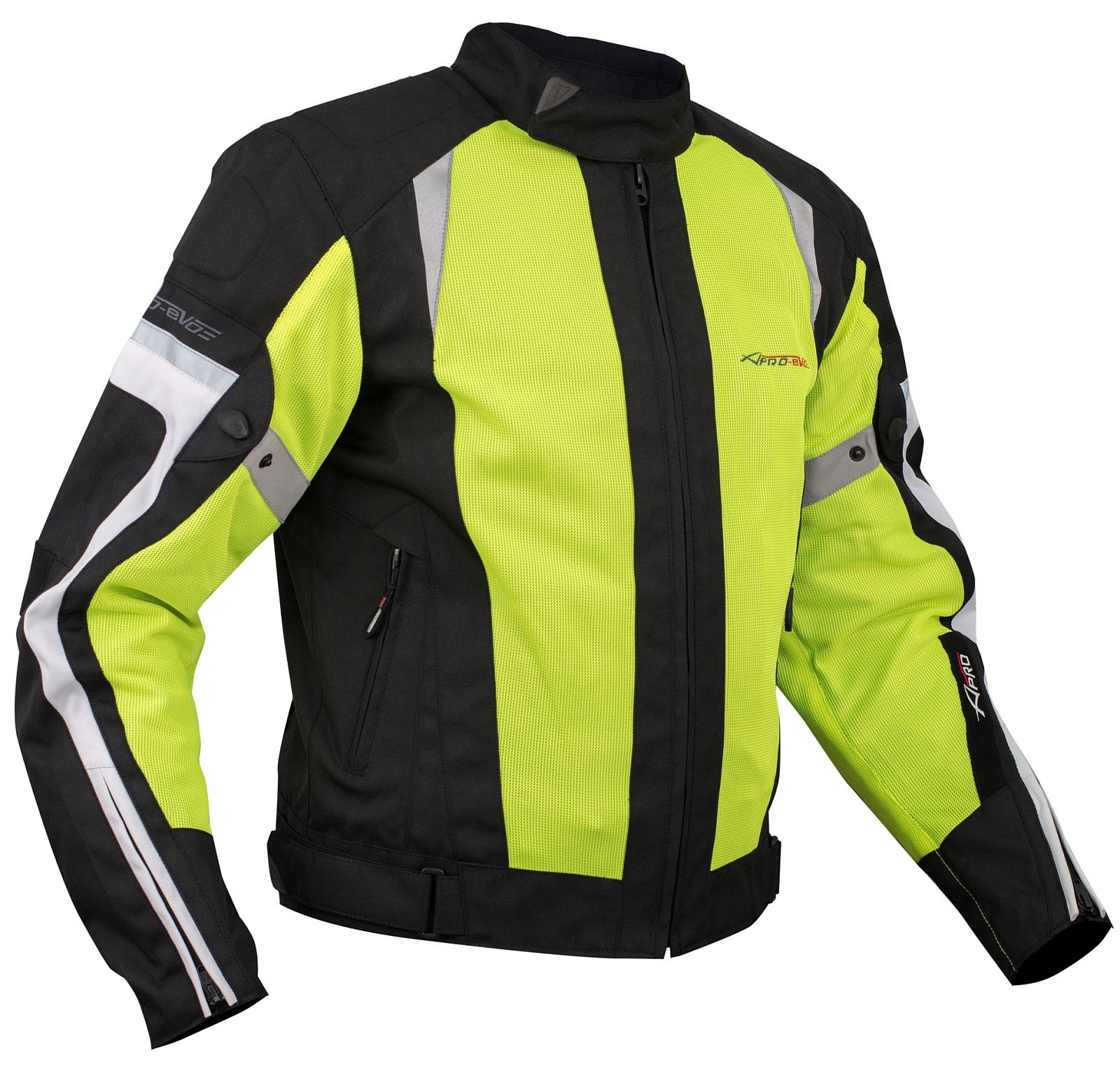 Abbigliamento Moto e Accessori - Giacca Moto estiva Tessuto Rete Mesh  Traspirante Protezioni CE Omologate Fluo