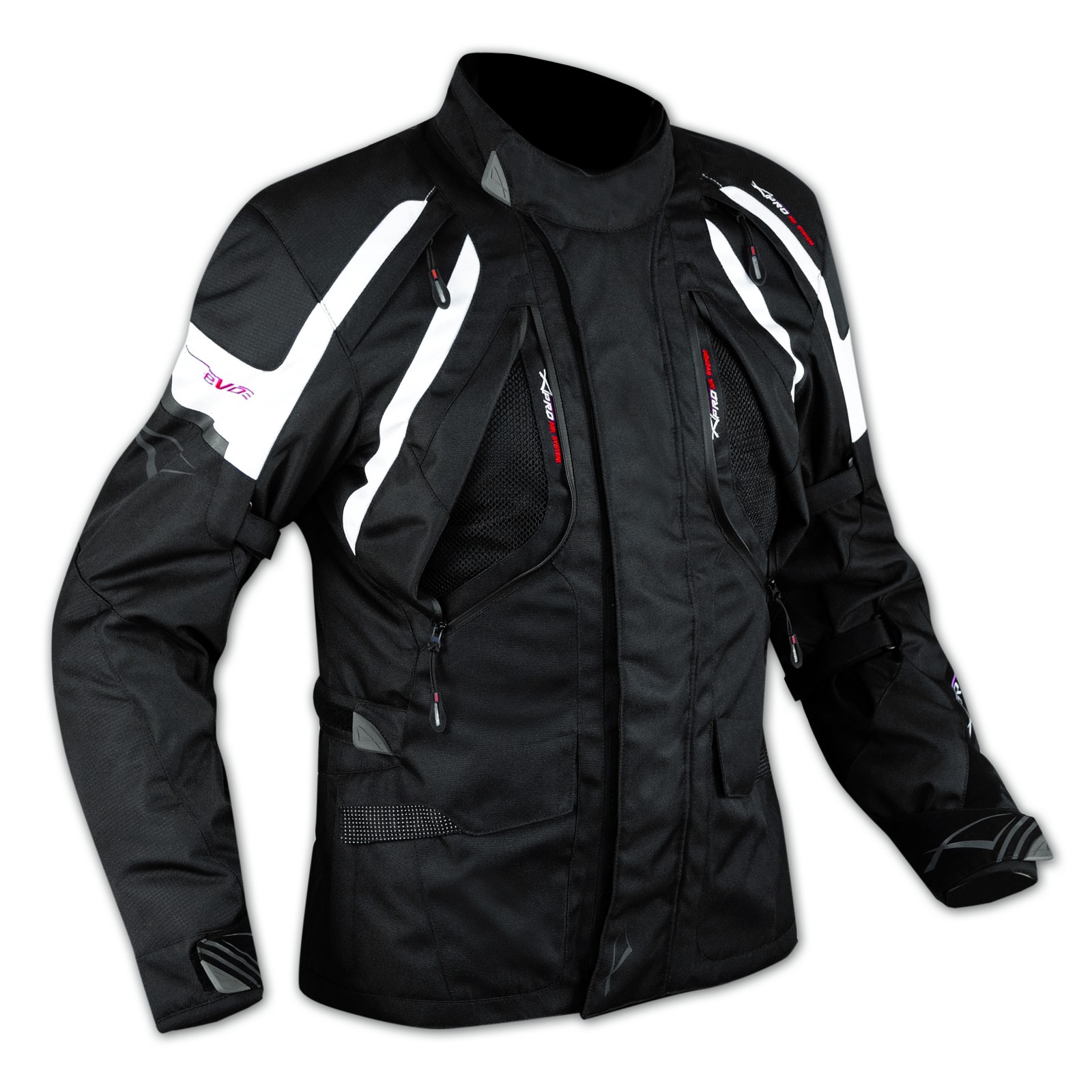 LOVO Giacca Moto Sportiva Corta Uomo - Impermeabile E Traspirante Con Protezioni CE - 4 Stagioni - Poliestere 600D E Membrana REISSA