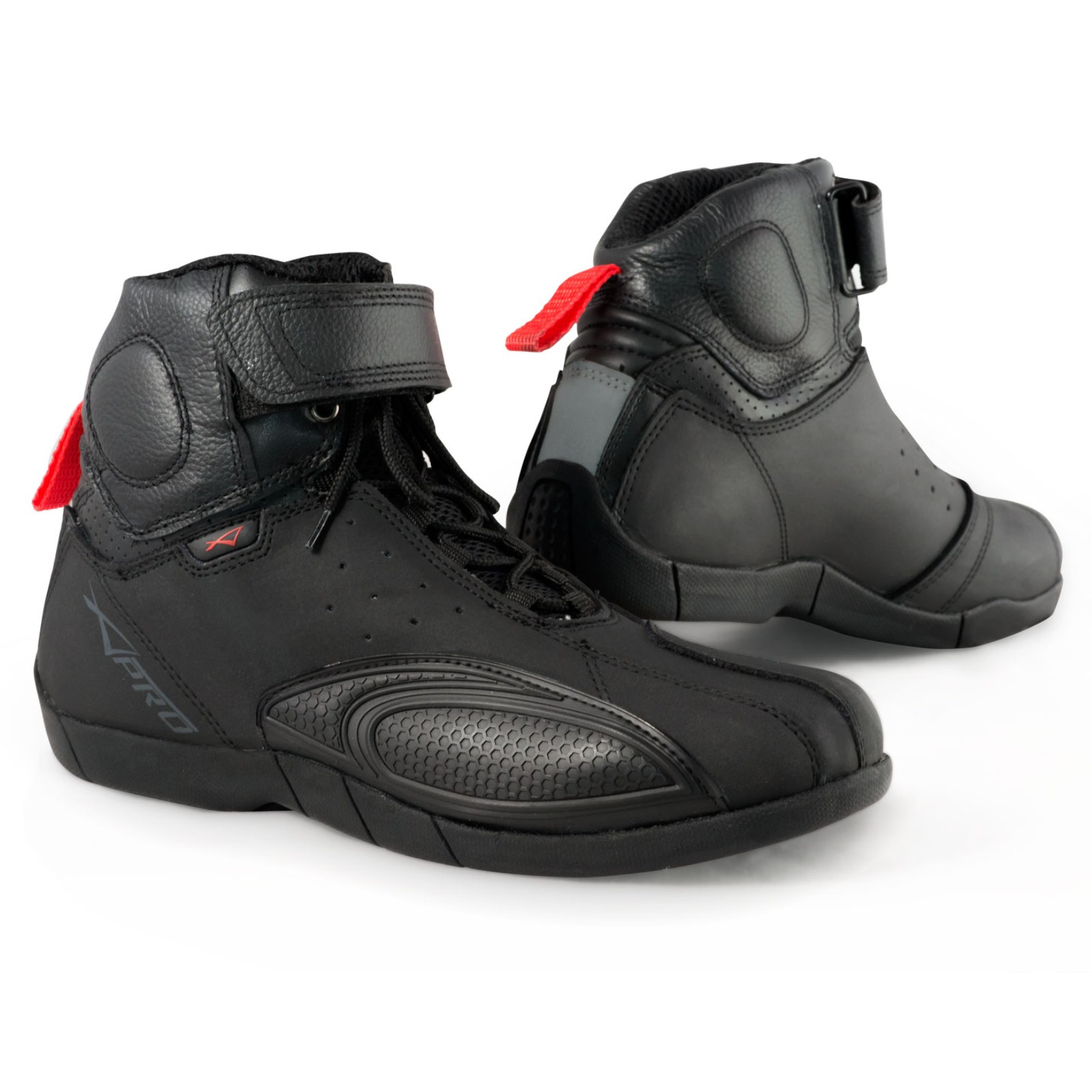 A-Pro Stivale Scarpa Calzatura Pelle Moto Race Racing Sport Pista Tecnico Blu 42