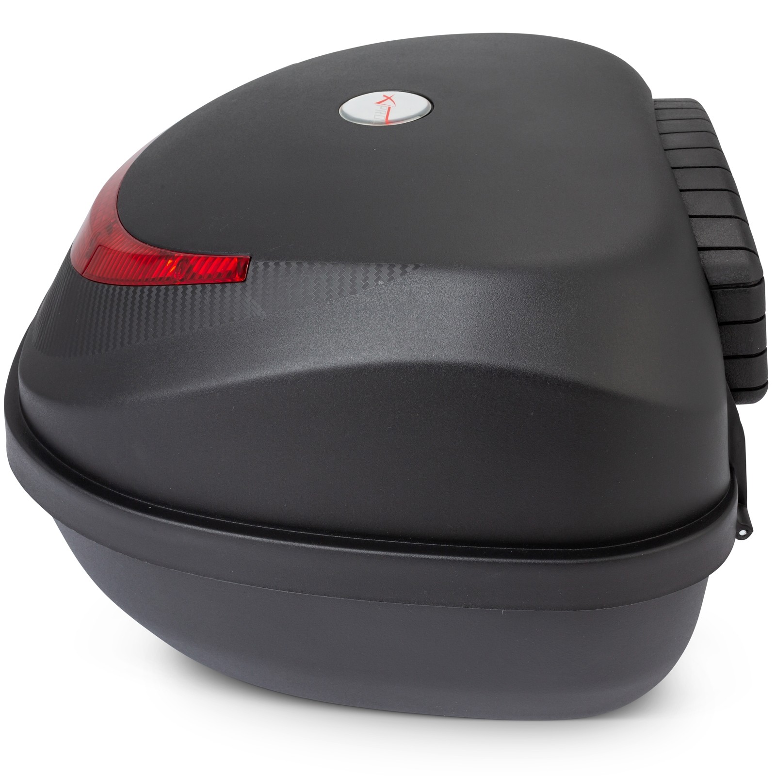 Bauletto Valigia Moto 35L Nero Opaco Rigido Poggiaschiena Scooter Universale