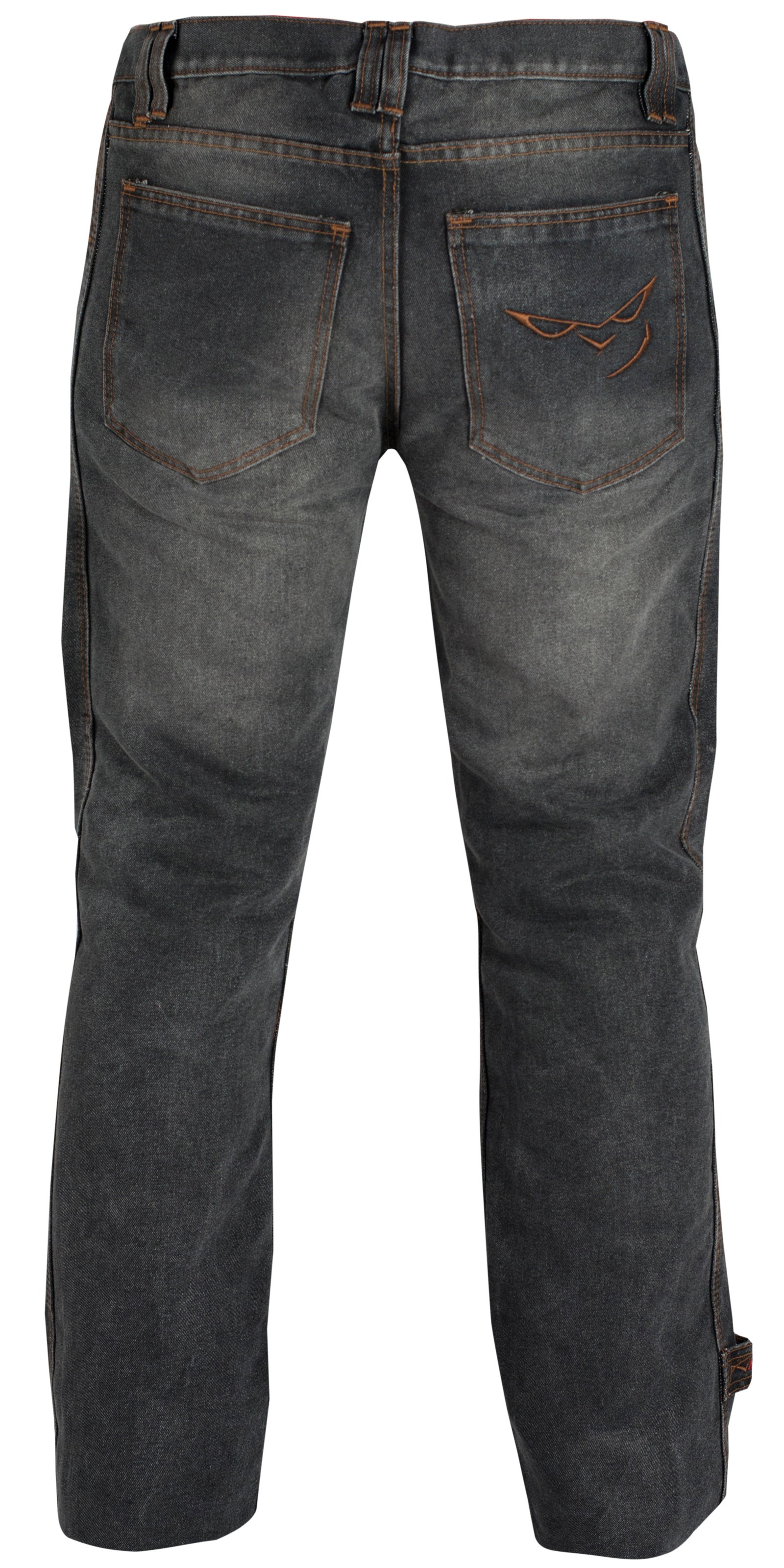 Jeans Moto Uomo In Denim Con Protezioni In Kevlar E Aramide – Antitaglio E Anticalore Nero