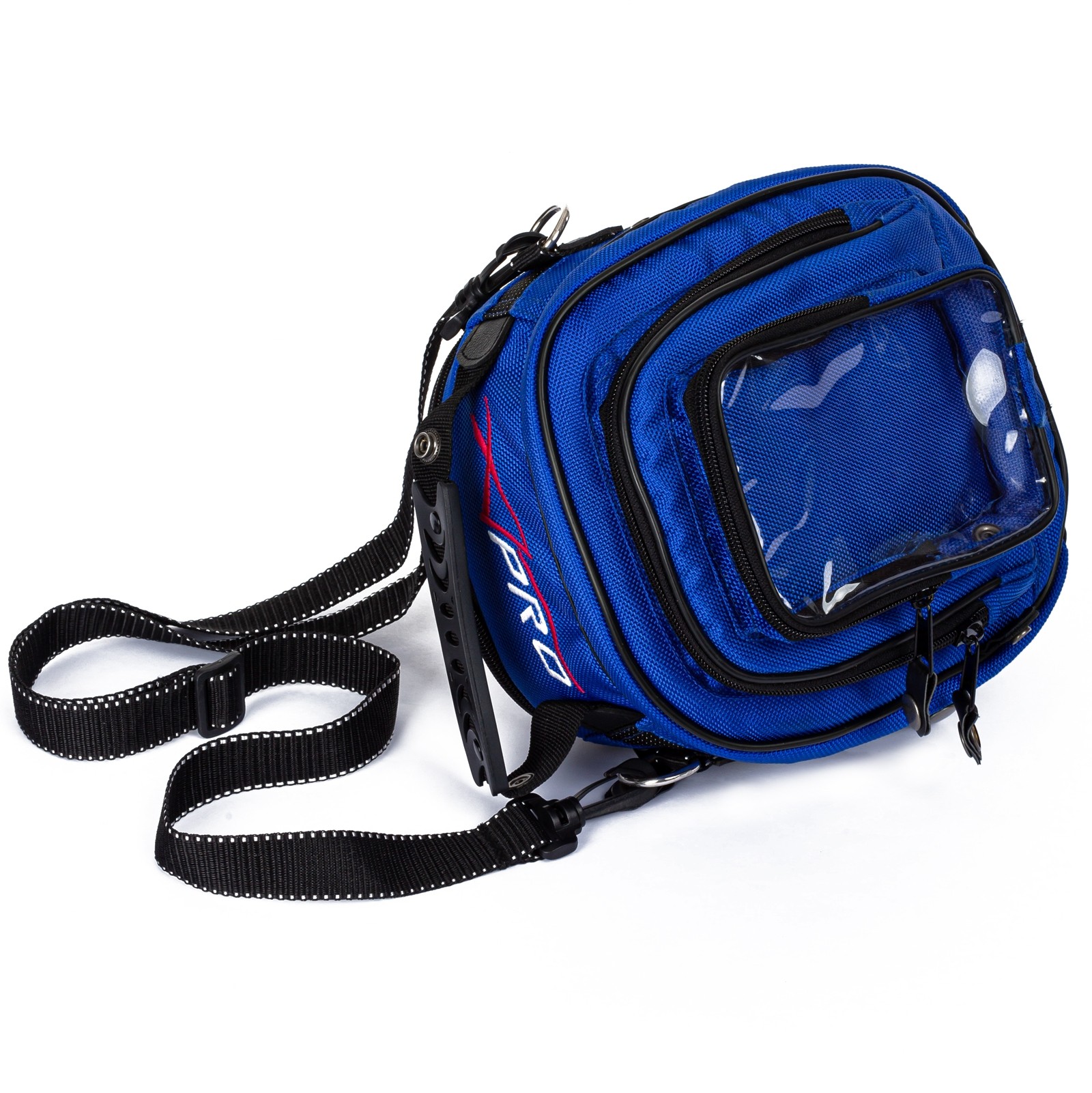 Borsa Porta Attrezzi Oggetti Tessuto Magnetica Serbatoio Moto Touring Blu