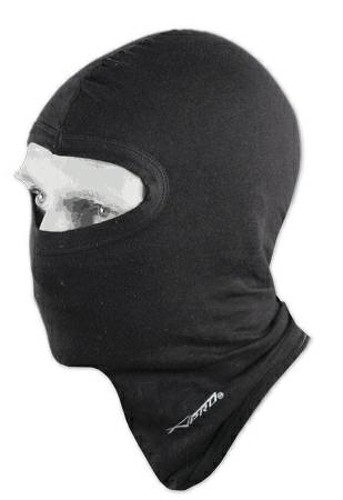Sottocasco Passamontagna Balaclava Seta Moto Quad Scooter Custom 4 Stagioni Nero