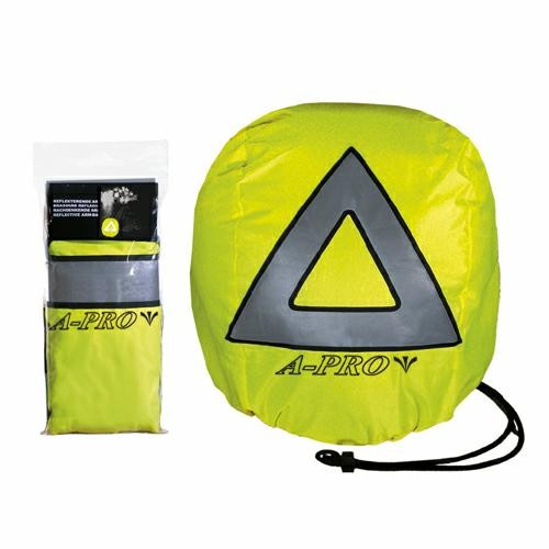 Copri Casco Antipolvere Alta Visibilità Triangolo di Emergenza Moto Scooter Fluo