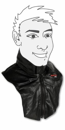 Scaldacollo Sottogola Antivento Pelle Copricollo Termico Invernale Custom Nero