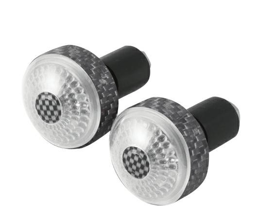 Contrappesi Moto Scooter Universali Stabilizzatori Manubrio Luminoso Carbon