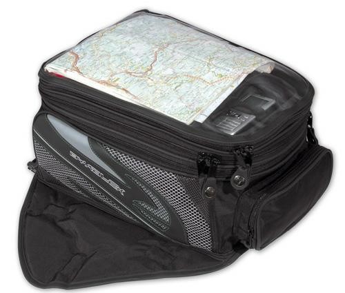 Borsa Magnetica Sebatoio Estendibile Tessuto Antipioggia  Nero