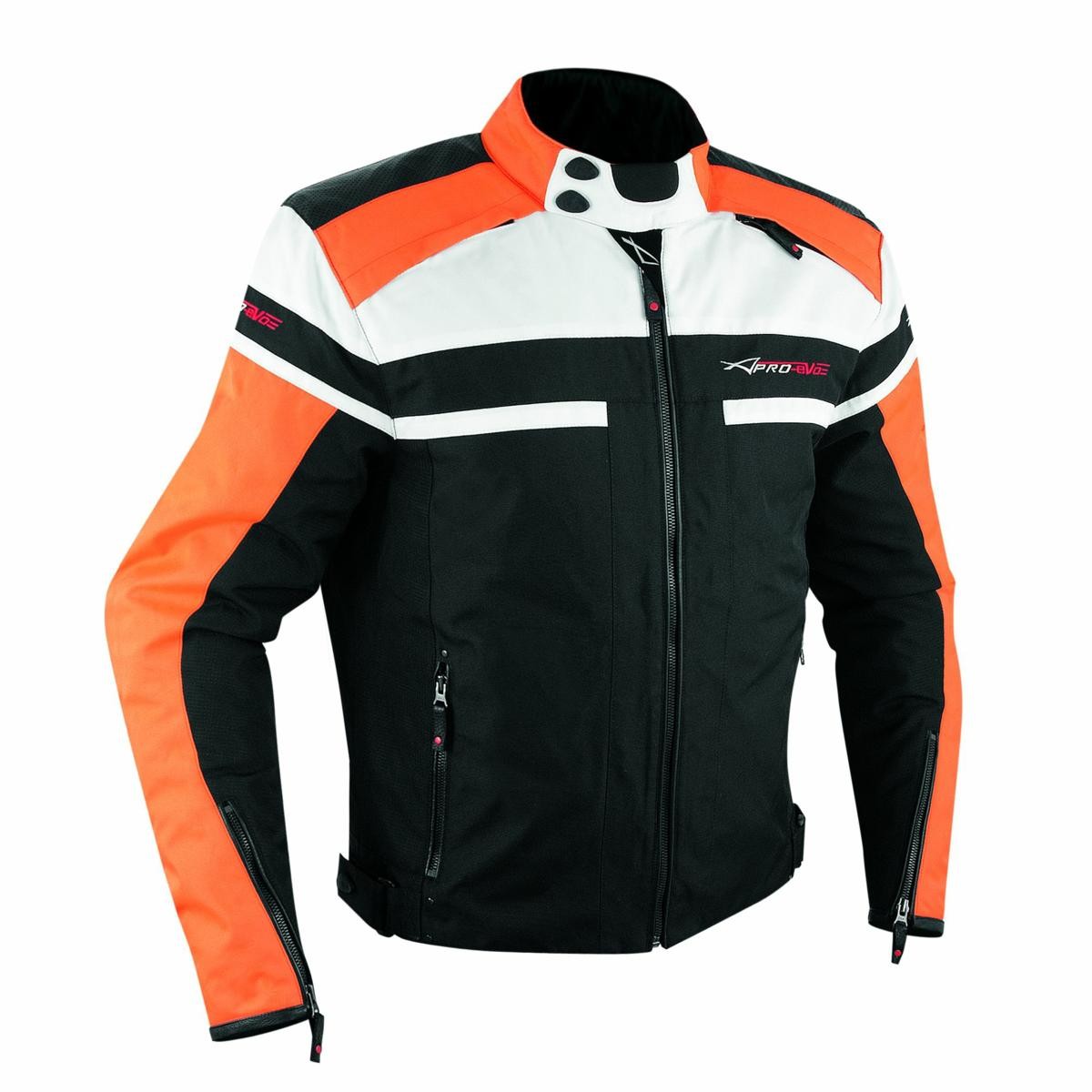 Giacca Naked Custom Sport Tessuto Cordura Inserti Pelle Traforata Arancione