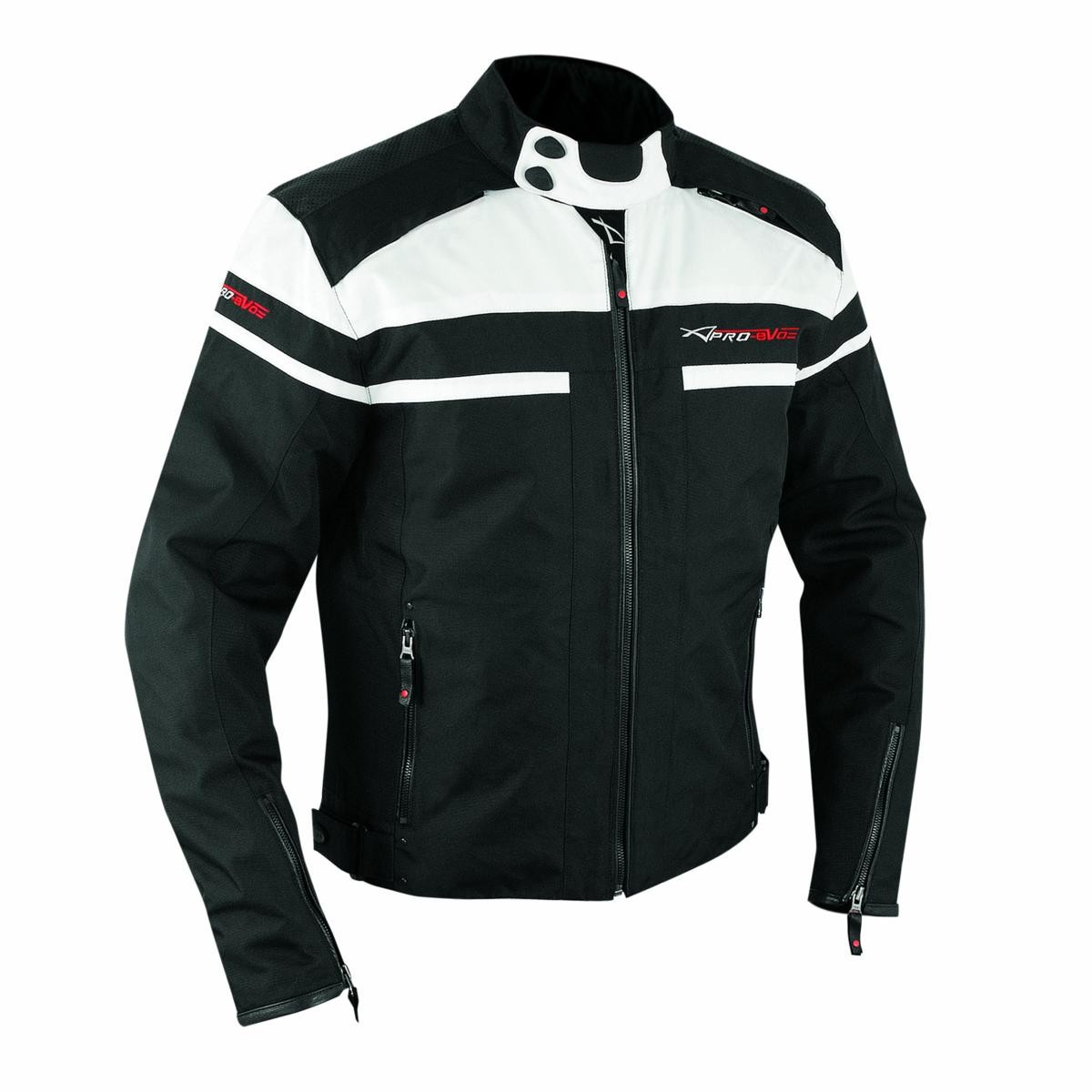 Giacca Naked Custom Sport Tessuto Cordura Inserti Pelle Traforata Bianco