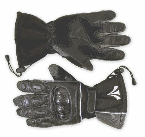 Guanto Impermeabile Invernale Anti Pioggia Termico Protezioni Carbonio Grigio