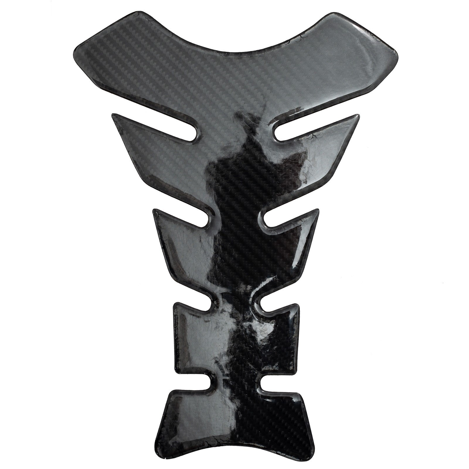 Abbigliamento Moto e Accessori - Adesivo Protezione Paraserbatoio Resina 3D Paraserbatoio  Moto Carbon Nero