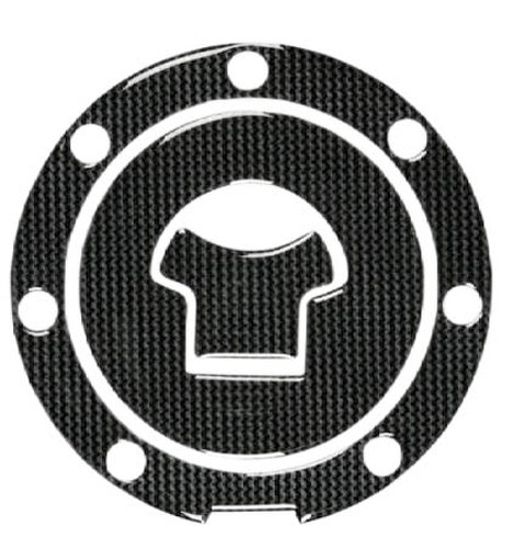 Abbigliamento Moto e Accessori - Adesivo Tappo Serbatoio Resina 3D 7 Fori Adesivi  Moto Stickers Carbon
