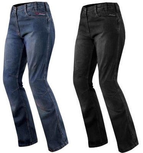 Abbigliamento Moto e Accessori Jeans Donna Protezioni CE Ginocchio Pantaloni Lady Moto Scooter Custom Touring