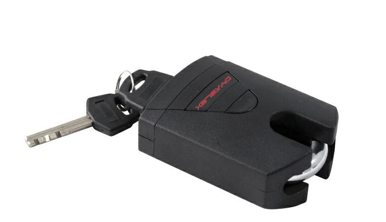 Lucchetto Bloccadisco Acciaio Antifurto 10 mm Moto Scoter Nero