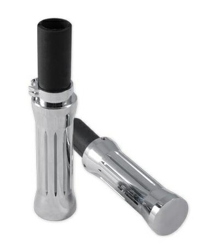 Manopole Metallo Cromato Moto Custom Universali Cromate Chopper Cromo