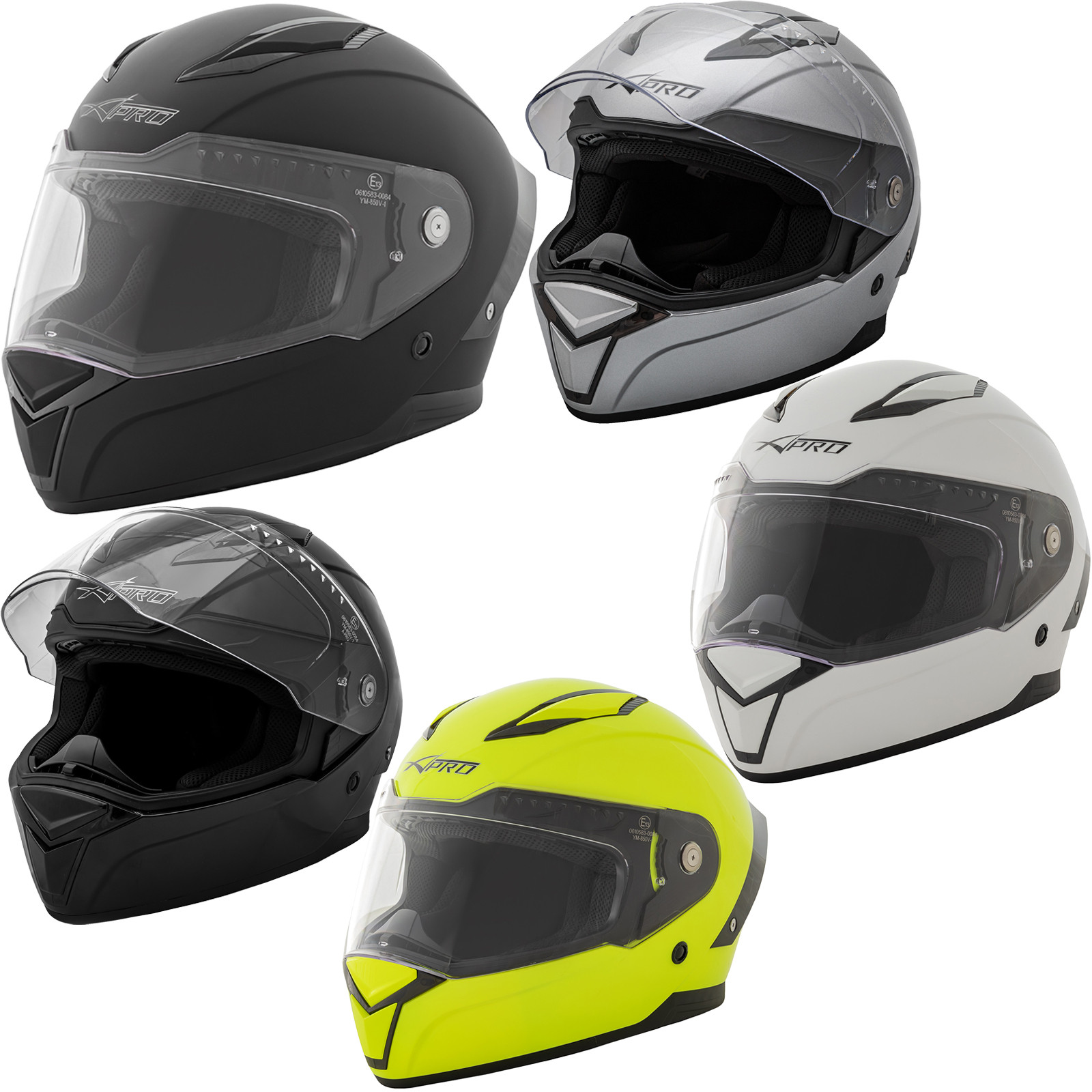 Casco Integrale Moto Scooter Visierino Anti Graffio Touring 