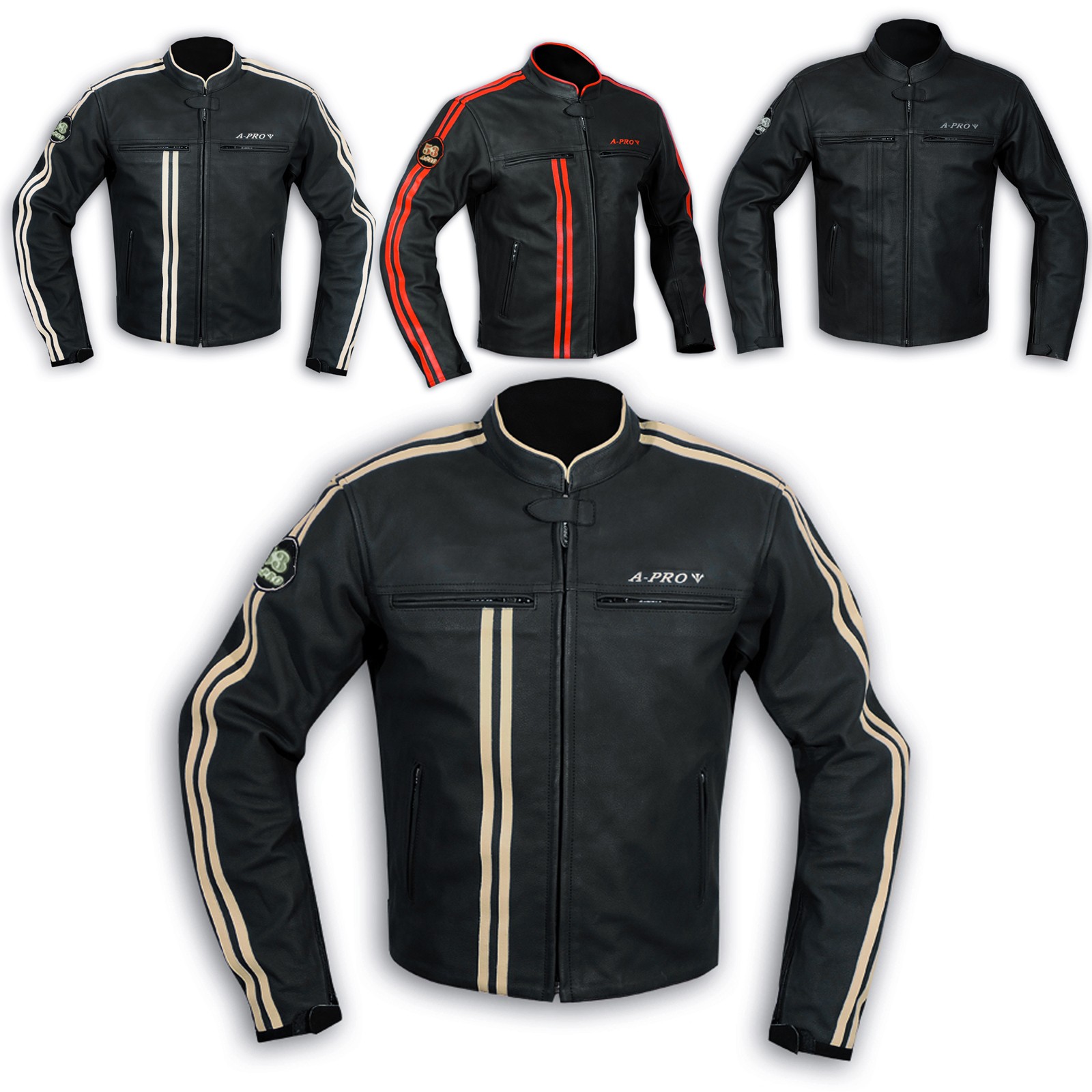 Abbigliamento Moto e Accessori - Giacca moto pelle Protezioni