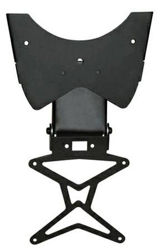 Porta Targa Inclinazione Regolabile Universale Moto Nero