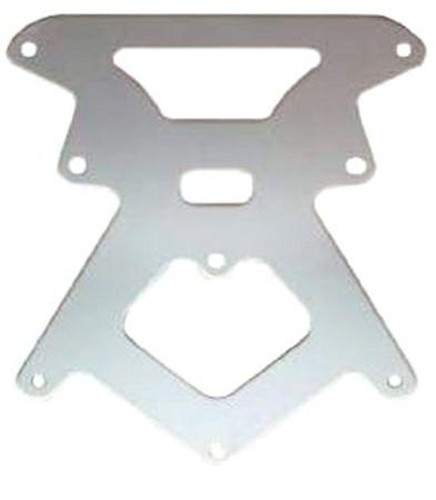 Flangia Porta Targa Universale Moto Scooter Custom Naked Adattatore Alluminio