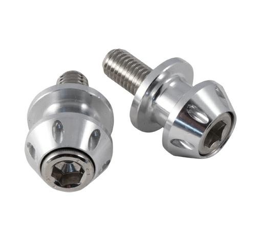 Coppia Supporti Cavalletto Moto Accessori Alzamoto Nottolini Vite M 12 Cromo