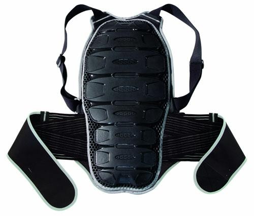 Paraschiena Faschia Protezione Omologata Livello 2 Scooter Moto Custom Quad Nero