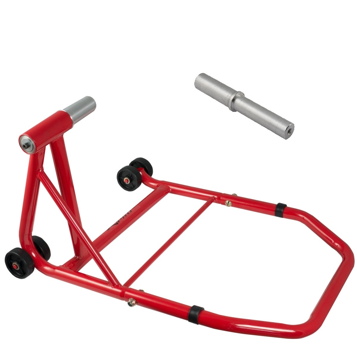 A-PRO Cavalletto Monobraccio Moto Posteriore Rosso Universale Metallo MV 40.7 sonicmotoshop